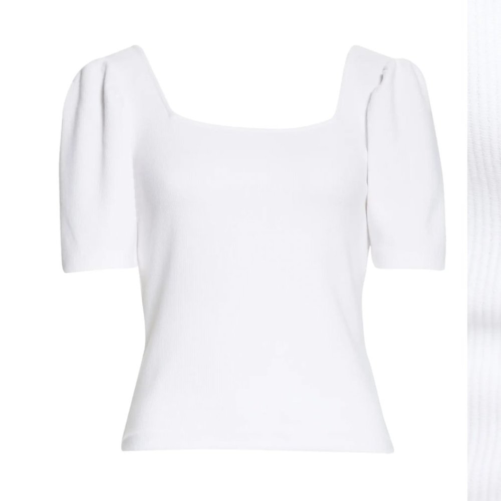 Club Monaco Puff Sleeve Top